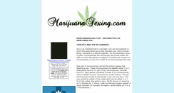 Desktop Screenshot of marijuanasexing.com